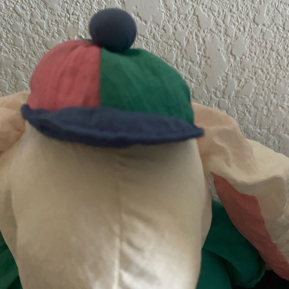 VINTAGE DEPT.56 PUFFALUMP NYLON BOY BUNNY PLUSH EASTER FESTIVE DECOR TOY 11” - Picture 5 of 13